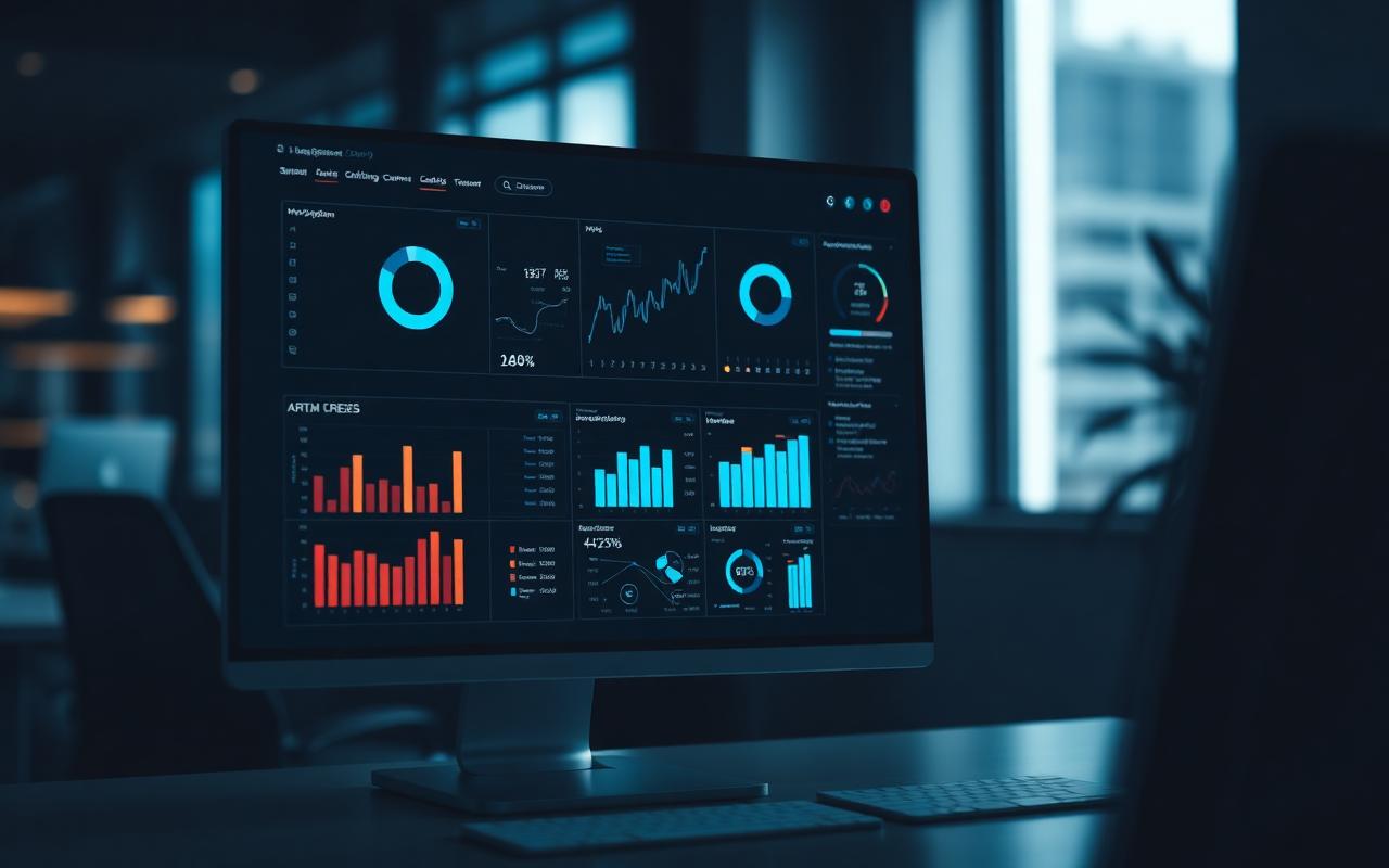 Business analytics dashboard